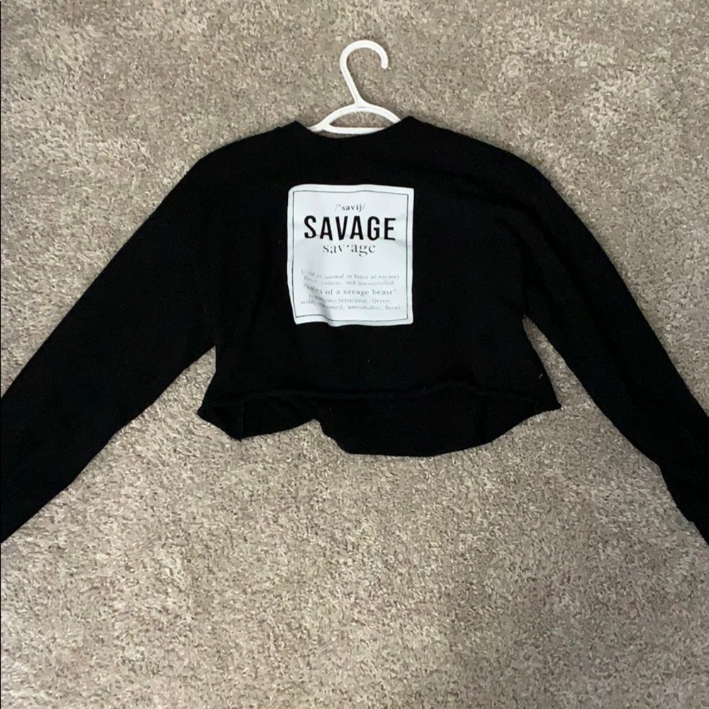 Crop top from fashion nova